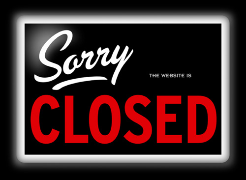 Site-closed-sign